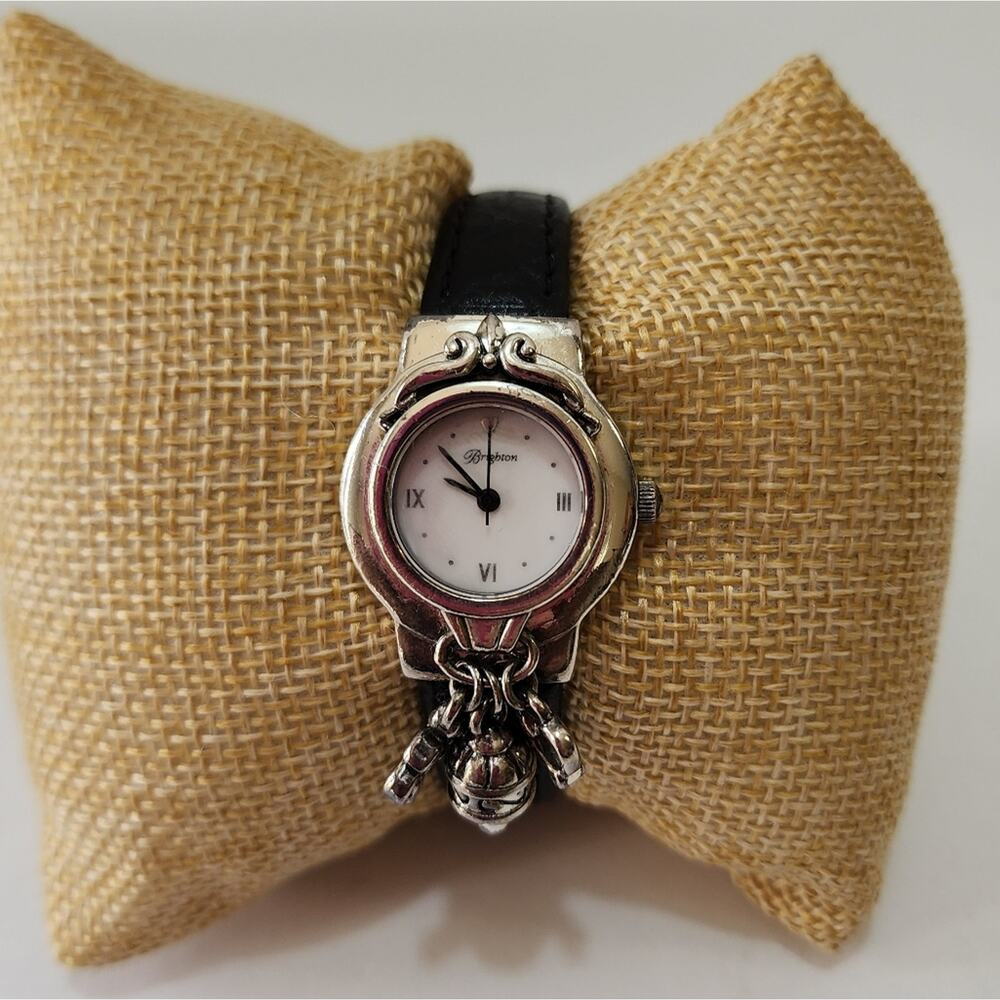 Brighton Vintage Leather Band Charm Watch